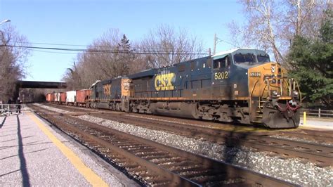 Ex Landn Sd40 2 Trails On Csx Ballast Train W070 East Off The Old Main