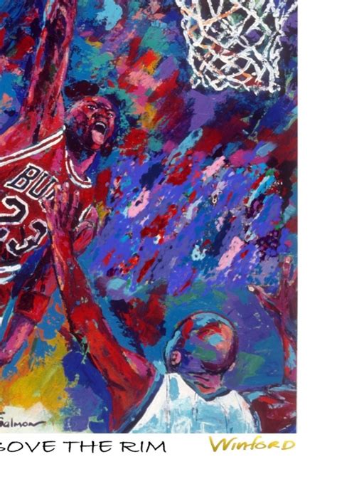 Michael Jordan Bulls Above The Rim Limited Edition 11x17 Lithograph