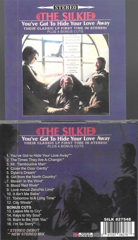 Silkie You Ve Got To Hide Your Love Away Their Lp St Time In Stereo Cd