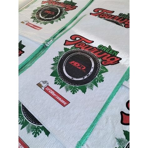 Jual Karung Pupuk Pakan 35x55 Custom Sablon 3 Warna Min Order 100pcs