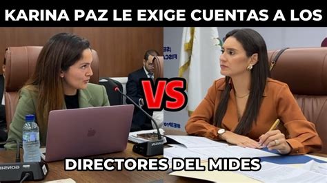 Karina Paz Confronta A Viceministra Y Directores Por Corrupci N En El