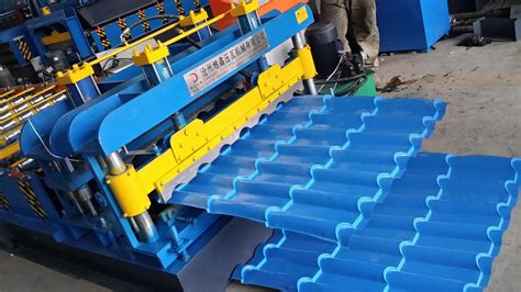 Steel Plate Glazed Roof Tile Making Machine Steel Roof Roll Forming