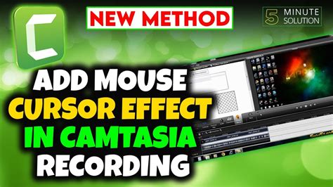 How To Add Mouse Cursor Effect In Camtasia Recording Youtube