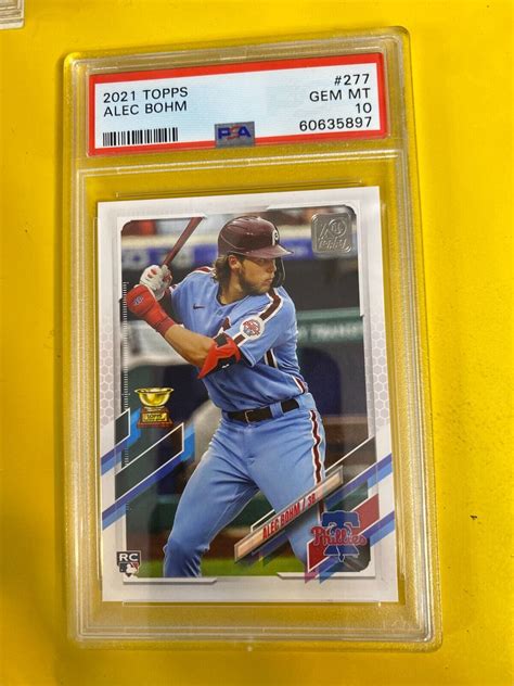 Rs Topps Alec Bohm Rc Rookie Psa Ebay