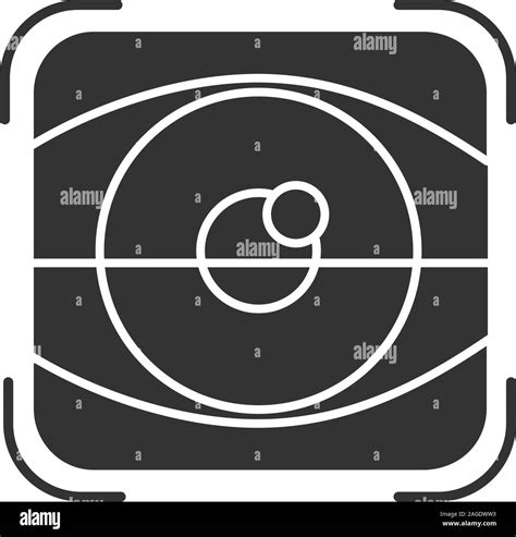 Retina Scan Glyph Icon Optometry Eye Authentication Silhouette