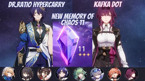 Honkai Star Rail New Memory Of Chaos 11 E0 Dr Ratio Hyper E0 Kafka