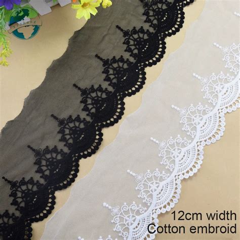 Cm Wide White Lace Embroid Wewing Ribbon Guipure African Lace Fabric