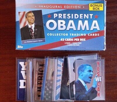 2008 Topps Barack Obama Inaugural Complete 18 Card FOIL Sticker Set EBay