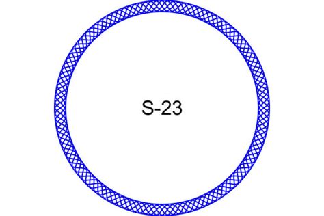 Косичка для печати образец S-23 вектор cdr ai