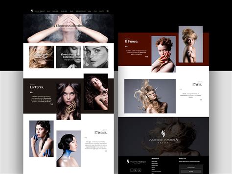 Hair Saloon "Elements Collection" by Studio Weblab on Dribbble