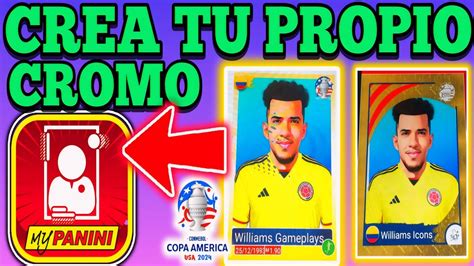 Como Crear Tu Figurita De Panini Copa America Mypanini App Youtube