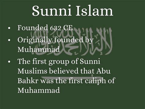 Sunni Islam By Mandujanovincent