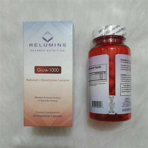 Relumins Advance Nutrition Reduced L Glutathione Complex Gluta 1000