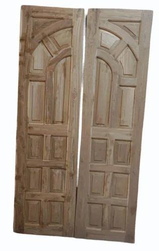 Standard Exterior Teak Wood Double Door For Home At Feet In