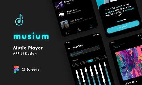 Musium Music App UI Figma