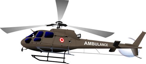 Fuerza A Rea Un Helic Ptero De Ambulancia Ilustraci N Vectorial