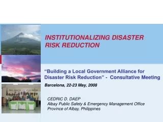 PPT National Disaster Risk Reduction And Management Plan NDRRMP