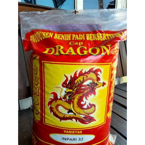 Jual Benih Bibit Padi Inpari Jumbo Dragon Bersertifikat Kemasan Kg