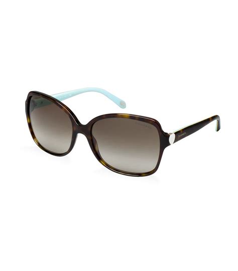 Tiffany And Co Heart Square Sunglasses In Brown Lyst