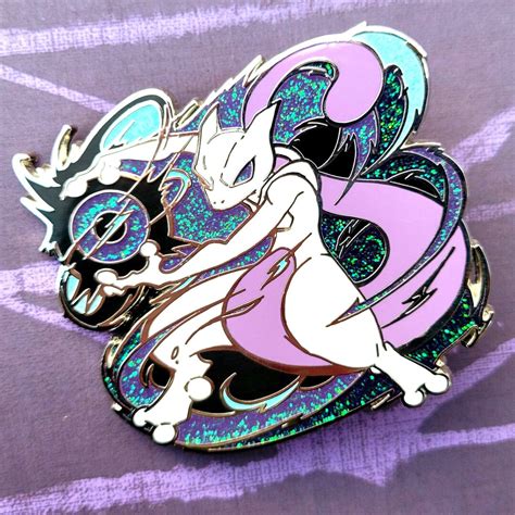 Mewtwo Legendary Psychic Pokémon Enamel Pin - Etsy