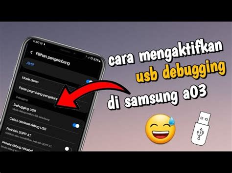 Cara Aktifkan USB HP Samsung A03 YouTube