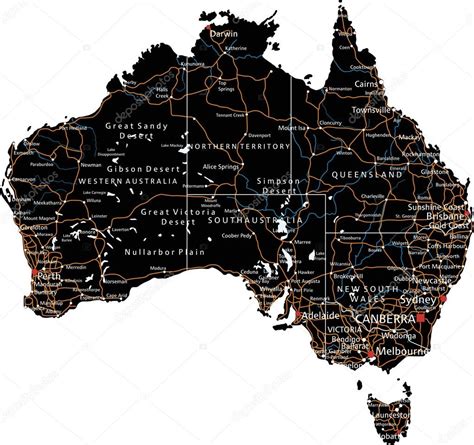 Free Road Map Of Australia Arlana Nannette
