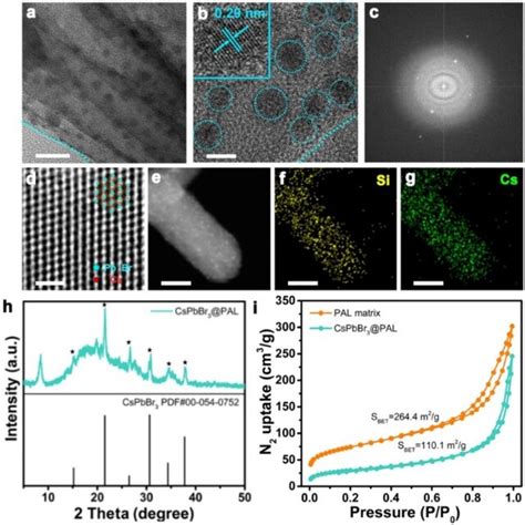 Characterization Of The CsPbBr3 PAL Antenna A And B TEM Image Of