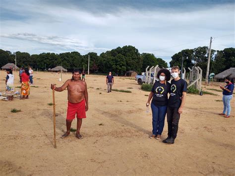 Entrega das cestas básicas na Aldeia Belém para o povo Xavante