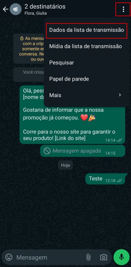 Como fazer uma lista de transmissão no WhatsApp