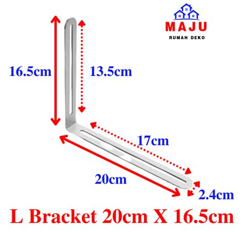 MAJU Multipurpose Stainless Steel 304 Heavy Duty L Shape Bracket Wall