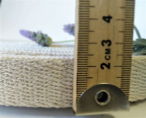 Hemp Webbing 25mm Twill Weave Natural Hemp Wholesale Australia