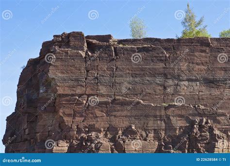 Ardesia Della Roccia In Una Miniera A Cielo Aperto Fotografia Stock