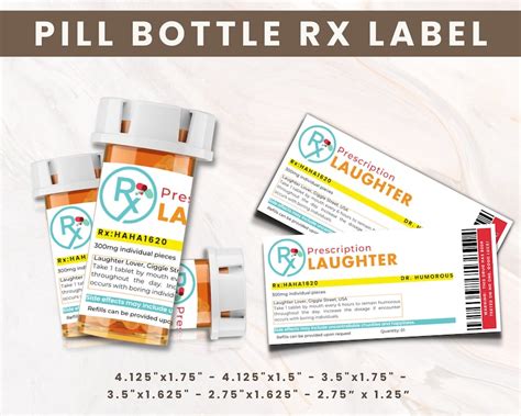 Medicine Labels Pill Bottle Labels Prescription RX Label - Etsy