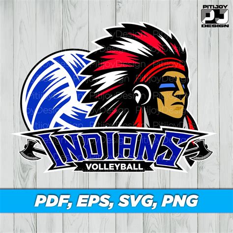 Indians Volleyball Svg Indians Svg Volleyball Svg Indians Mascot Svg Indians Spirit Svg