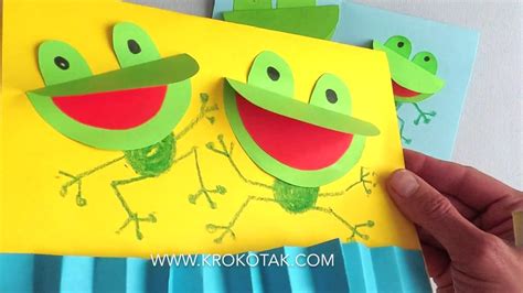 FROG CRAFT FOR KIDS - YouTube