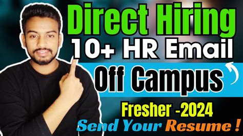 Direct Hiring Biggest Off Campus Drive For Fresher