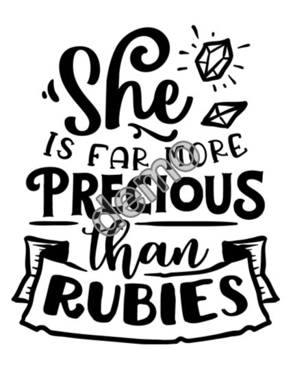 She Is Far More Precious Than Rubies Unisex Shirt Custompartyshirts