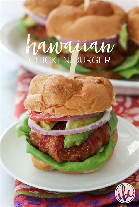 Hawaiian Chicken Burger With Bacon And Pineapple