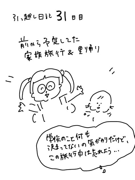 「ほぼ100日後に引っ越します記 30日目 しばらく会えなくなるかもしれない親戚や従兄弟に会いに行く 」四月さよならの漫画