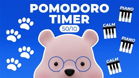 50 10 Pomodoro Timer Relaxing Piano Music Beats To Study And Relax