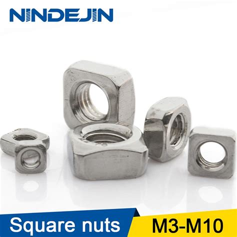 Nindejin Pcs A Stainless Steel M M M M M M Square Nuts