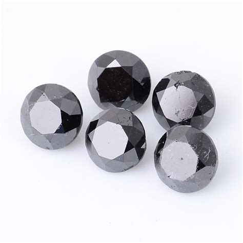 5 Pcs Diamant 4 66 Ct Brillant Fancy Black N A Catawiki