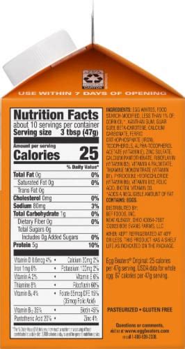 Egg Beaters White Nutrition Facts Besto Blog