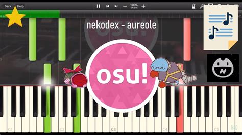 Osu Nekodex Aureole Synthesia Piano Arrangement Youtube