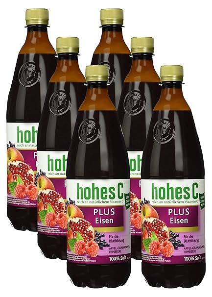 Hohes C Plus Eisen Apfel Granatapfel Himbeere X L Amazon De