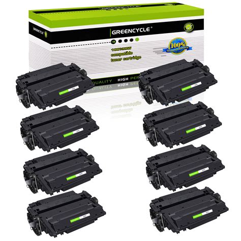 Used 8pk Black CE255A 55A Toner for HP LaserJet 500 MFP M525F M525dn ...