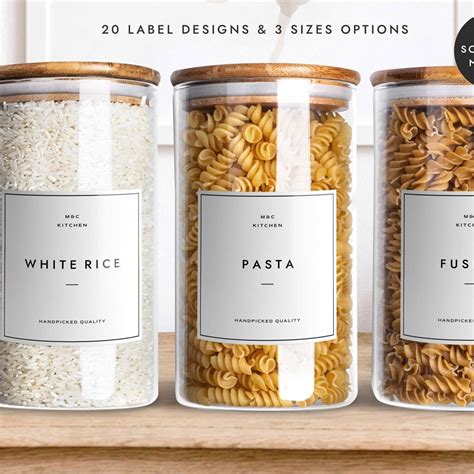 Pantry Labels Fonts Kitchen Pantry Labels Spice Jar Labels