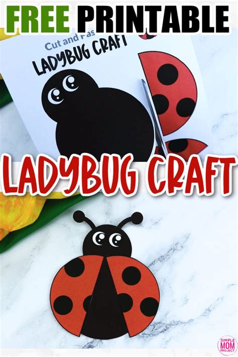 Free Printable Ladybug Craft Template Simple Mom Project