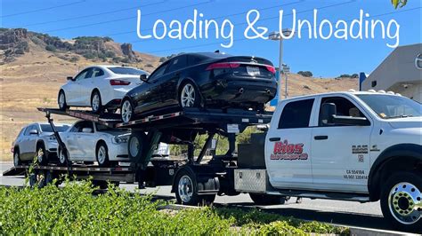 Loading Kaufman Ez4 25k Gvwr Car Hauling Trailer Youtube