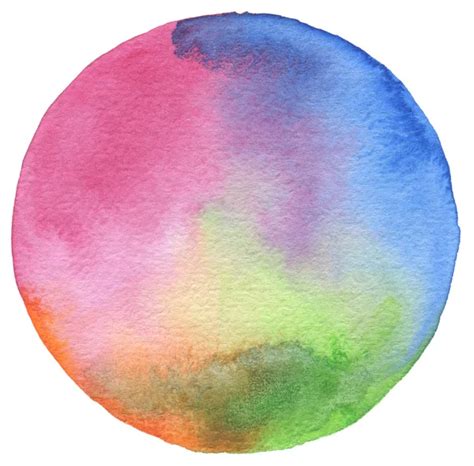 Circle Watercolor Painted Background Stock Photo Tihon